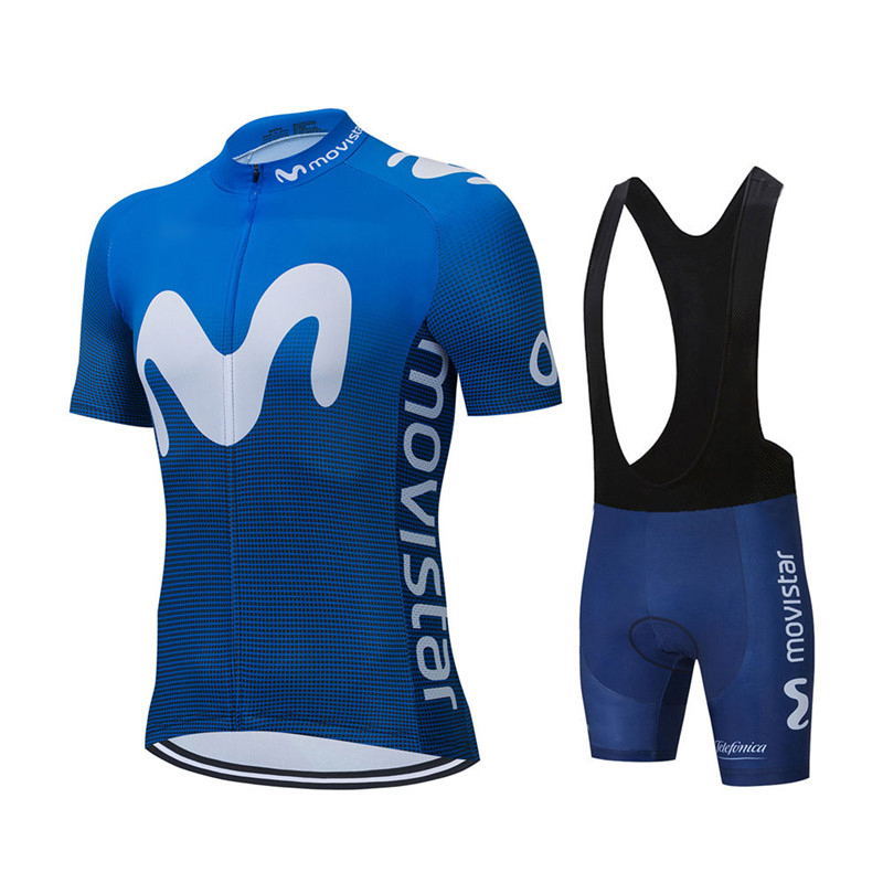 Mountain Biking Trousers - Set Jersey Bersepeda Tim Movistar Musim