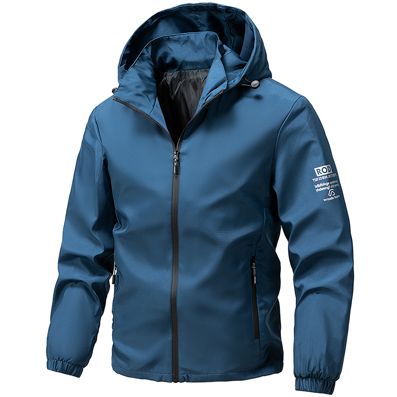 Mountain Biking Camp - Jaket Pria Berkerudung untuk Memancing, Bersepeda,