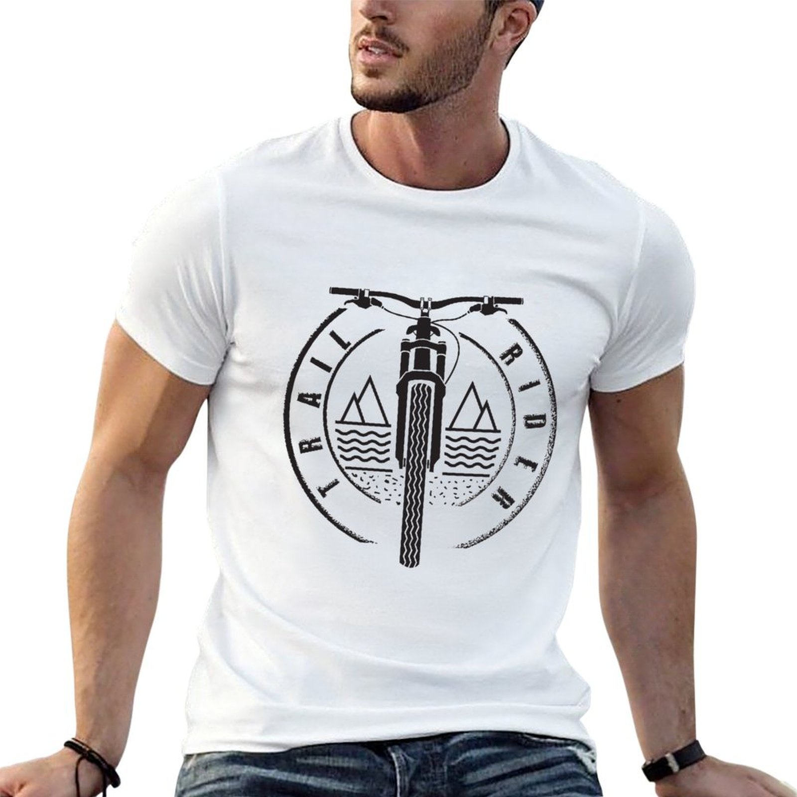 Mountain Biking Essentials - Trail Rider - Hitam - Kaos