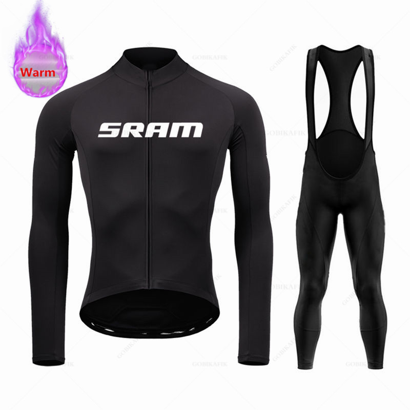 Mountain Biking Trousers - Sram Set Jersey sepeda MTB, pakaian