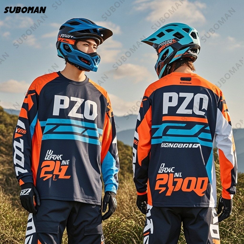 Jersey Sepeda Motor Off Road P - Mountain Biking Races ulasan dan harga