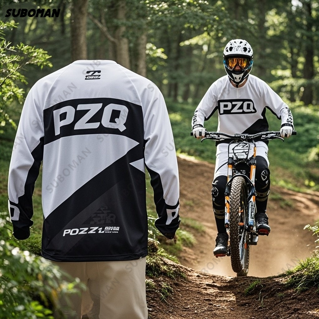 Jersey Sepeda Motor Off Road P - Mountain Biking Races ulasan dan harga