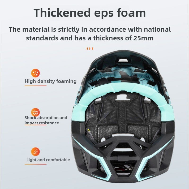 Helm Sepeda Gunung Full Face D - Mountain Biking Races ulasan dan harga