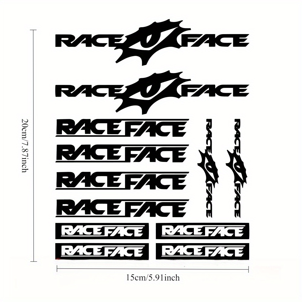 Set Stiker Sepeda Race Face, S - Mountain Biking Races ulasan dan harga