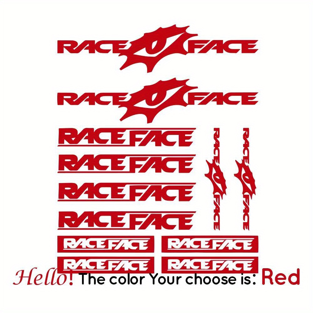 Set Stiker Sepeda Race Face, S - Mountain Biking Races ulasan dan harga